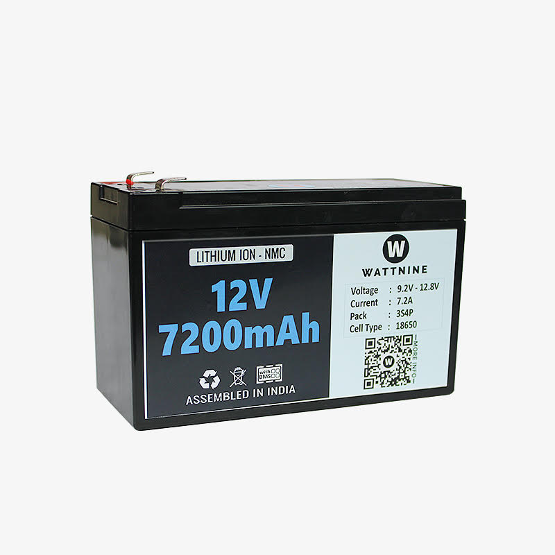 12v 7200mAh Li-ion Battery Pack