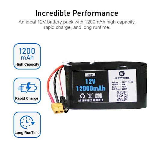 12.8V 12Ah LFP Battery Pack